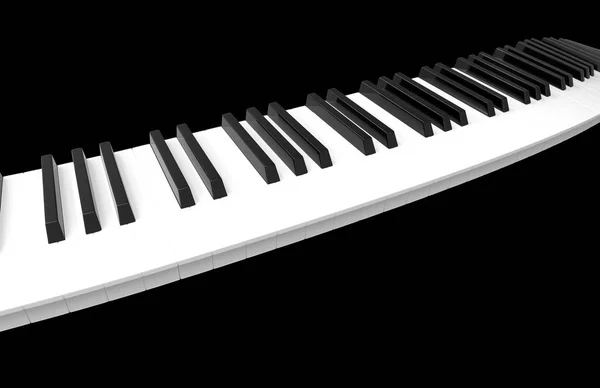 피아노 3 차원 렌더링. — 스톡 사진