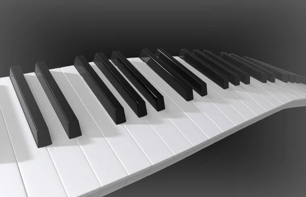 Pianoforte rendering 3D . — Foto Stock