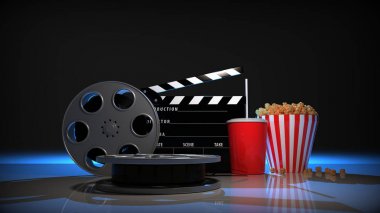 Film 3d render.