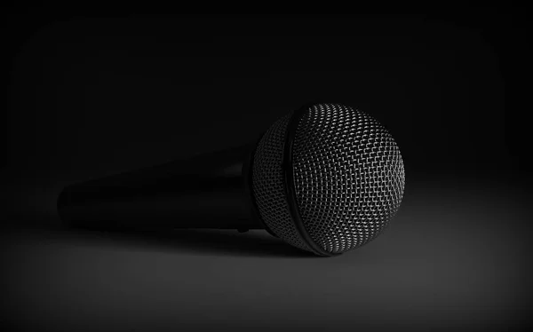 Mikrofon 3d render. — Stok fotoğraf