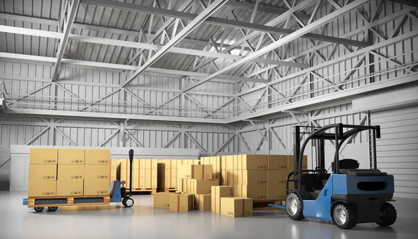 Warehouse 3d-rendering. — Stockfoto