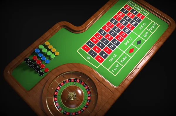 Ruleta 3d vykreslování — Stock fotografie