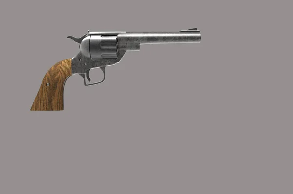 Gun renderowania 3d — Zdjęcie stockowe