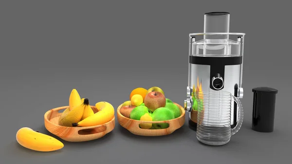 Renderizado 3D de frutas . —  Fotos de Stock