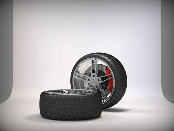 3D-Rendering von Reifen — Stockfoto