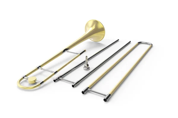 Rendu 3D trombone . — Photo