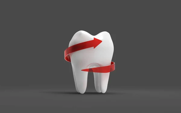 Tooth 3D rendering. — Stock Photo, Image