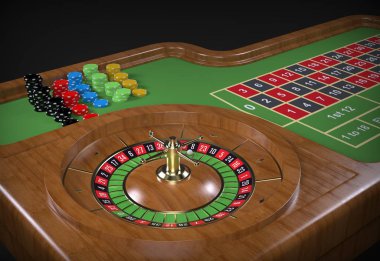 Rulet Resepsiyon. 3D render