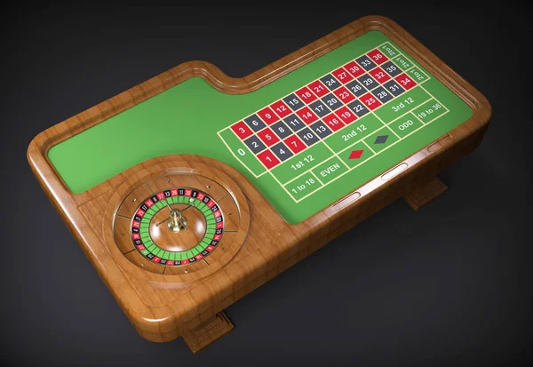 Roulette desk. 3D rendering — Stock Photo, Image