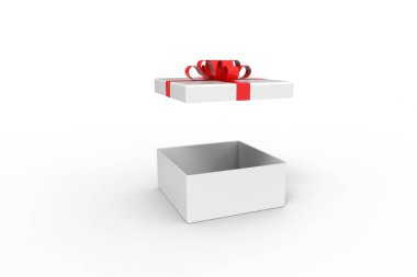 Kutu beyaz arkaplanda. 3d oluşturma.