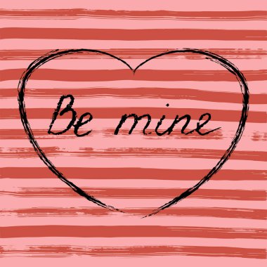 Vector handwritten text. Card 