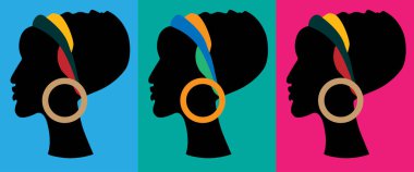 Bir grup insan kafasının vektör çizimi