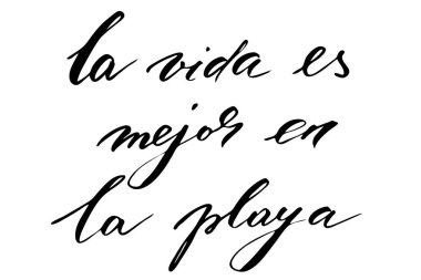 La vida es mejor tr la playa. Hayat Spa plajda iyidir