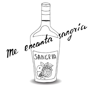 İspanyolca yazılmış bir metin. Sangria 'yı çok severim.