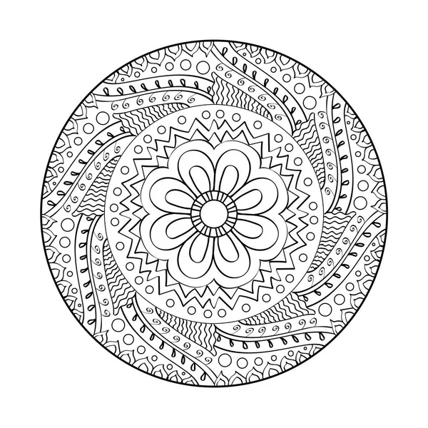 Mandala Vettore Disegnato Mano Può Essere Utilizzato Come Stampa Borse — Vettoriale Stock