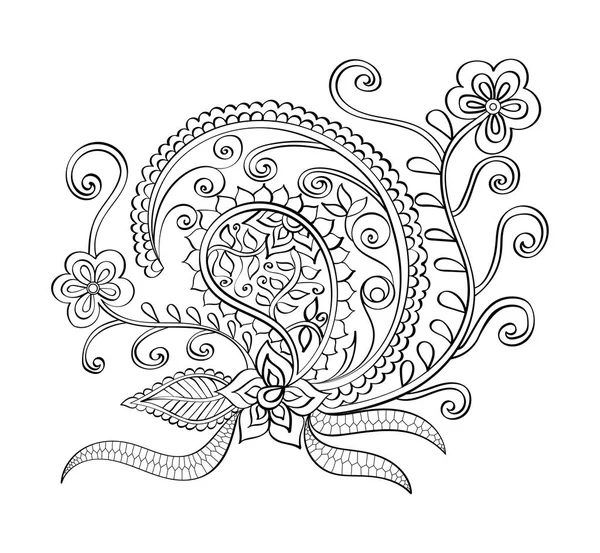Mandala Vetorial Desenhado Mão Mandala Página Livro Livro Para Colorir — Vetor de Stock