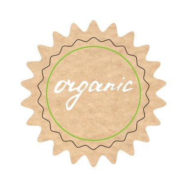Organic, vector sign, hand-drawn illustration