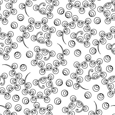 Hand-drawn indian pattern. Seamless pattern, vector. Coloring book page 