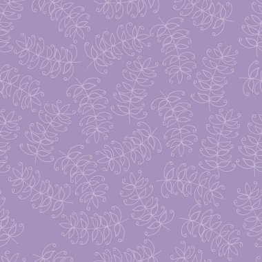 Abstract seamless pattern in floral style, vector. Elements are hidden under mask, not cut off. Contour is smooth. Swatch is in the panel. Perfect for wallpaper, textile print