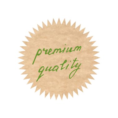 Üstün kaliteli, vektör işareti, resimde çizilmiş 