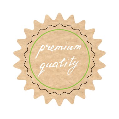 Üstün kaliteli, vektör işareti, resimde çizilmiş 