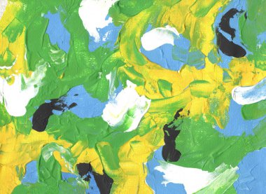 Akrilik arkaplan resmi, parlak el çizimi, tuvalin üzerindeki yağ. El çizimi akrilik resim. Soyut sanat geçmişi. Tuval üzerinde akrilik bir tablo. Renk dokusu. Soyut sanat arkaplanı.