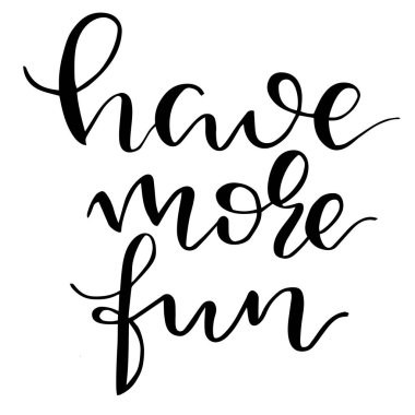 Daha eğlenceli harfler, vektör illüstrasyonu