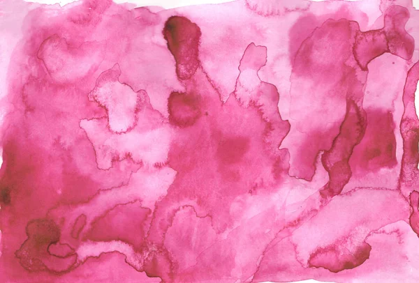 Aquarelle Fond Rose Texture Dessinée Main Peintures Aquarelle Sur Papier — Photo