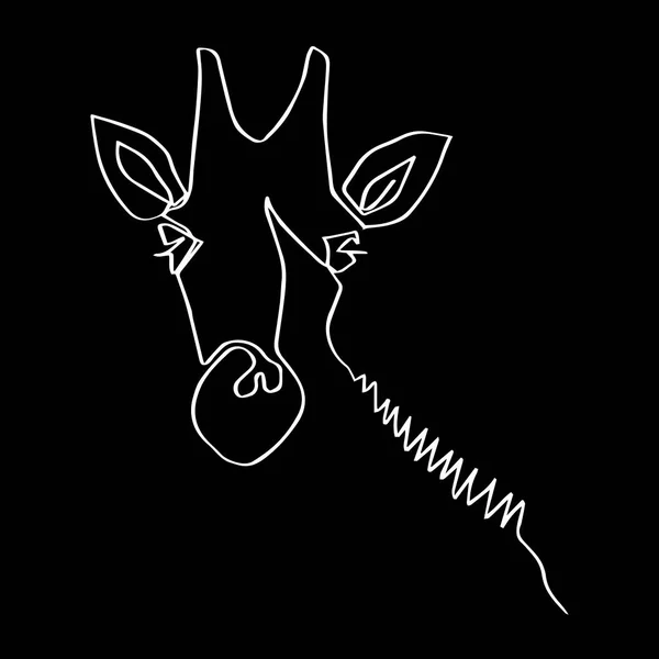Giraffensymbol Vektorillustration — Stockvektor