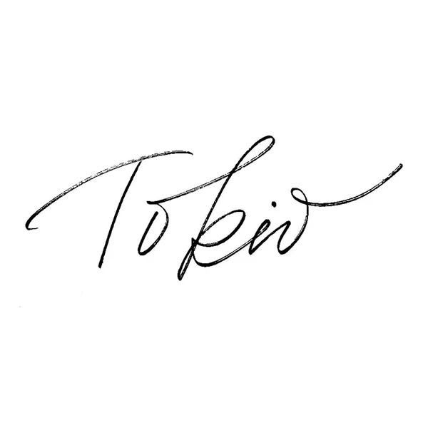 Tokio Caligrafía Letras Para Diseño Tokyo Brush Calligraphy Lettering Handwritten — Archivo Imágenes Vectoriales