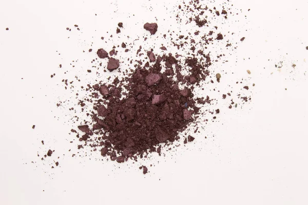 Detta Ett Fotografi Bärröd Puder Eyeshadow Isolerad Vit Bakgrund — Stockfoto