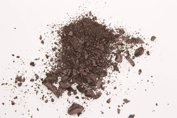 Photograph Dark Purple Powder Eyeshadow Isolated White Background — Stock Photo, Image