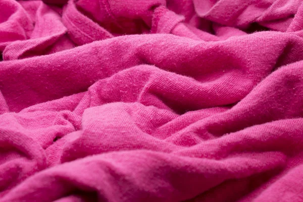 Esta Uma Fotografia Tecido Rosa Texturizado — Fotografia de Stock