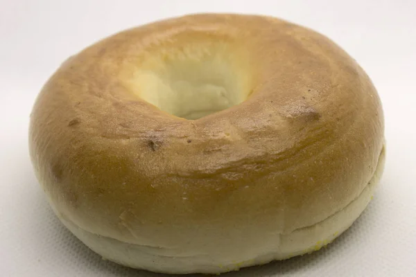 Questa Una Fotografia Bagel Isolato Uno Sfondo Bianco — Foto Stock