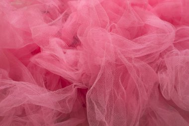 Bu Pembe Tulle Tutu 'nun yakın plan fotoğrafı.