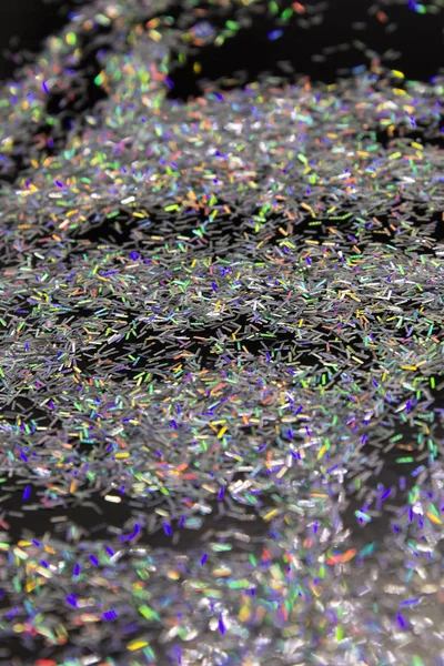 This is a photograph of  a Silver Glitter holographic background