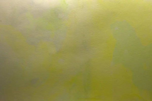 Фотографія Зеленого Жовтого Абстрактного Фону Створеного Використанням Акварелей — стокове фото