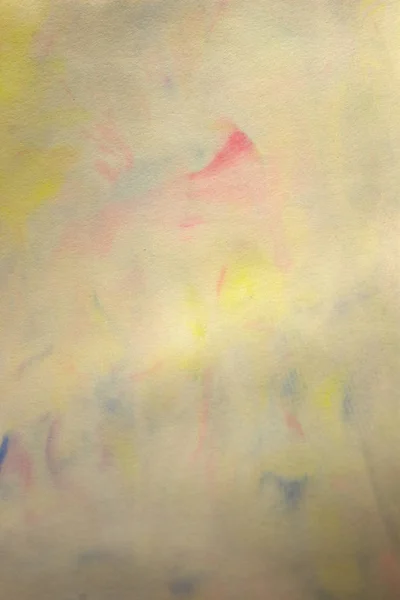 This is a photograph of a Blue,Pink and Yellow abstract background created using watercolours