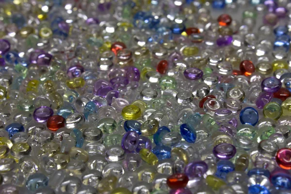 Colorful Shiny Beads Background — Stock Photo, Image