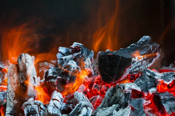 Yangında yanan odun