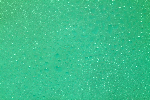 Gouttes d'eau verte fond — Photo