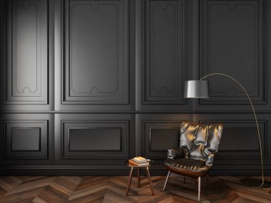 Deri koltuk klasik siyah iç.