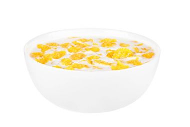 Kahvaltıda sütlü Mısır gevreği