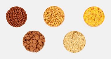 Hububat ışık arka plan üzerinde kümesi