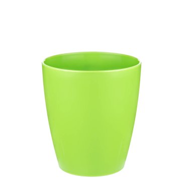 Plastik yeşil yuvarlak kap