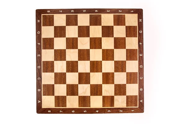 Satranç tahtası beyaz arkaplanda izole edildi