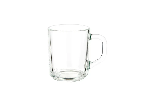 Transparent glass cup for coffee or tea — Stock Photo, Image