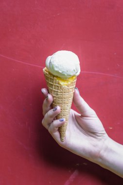 Dondurma waffle Kupası