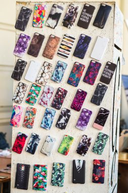 telefonları için kapakları ahşap tahta kaplı