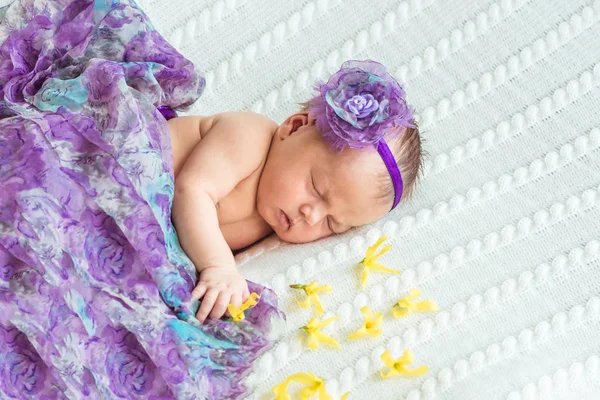 Bebé recién nacido princesa niña —  Fotos de Stock